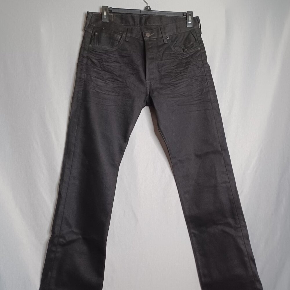 Men's Slim Straight Black Jeans